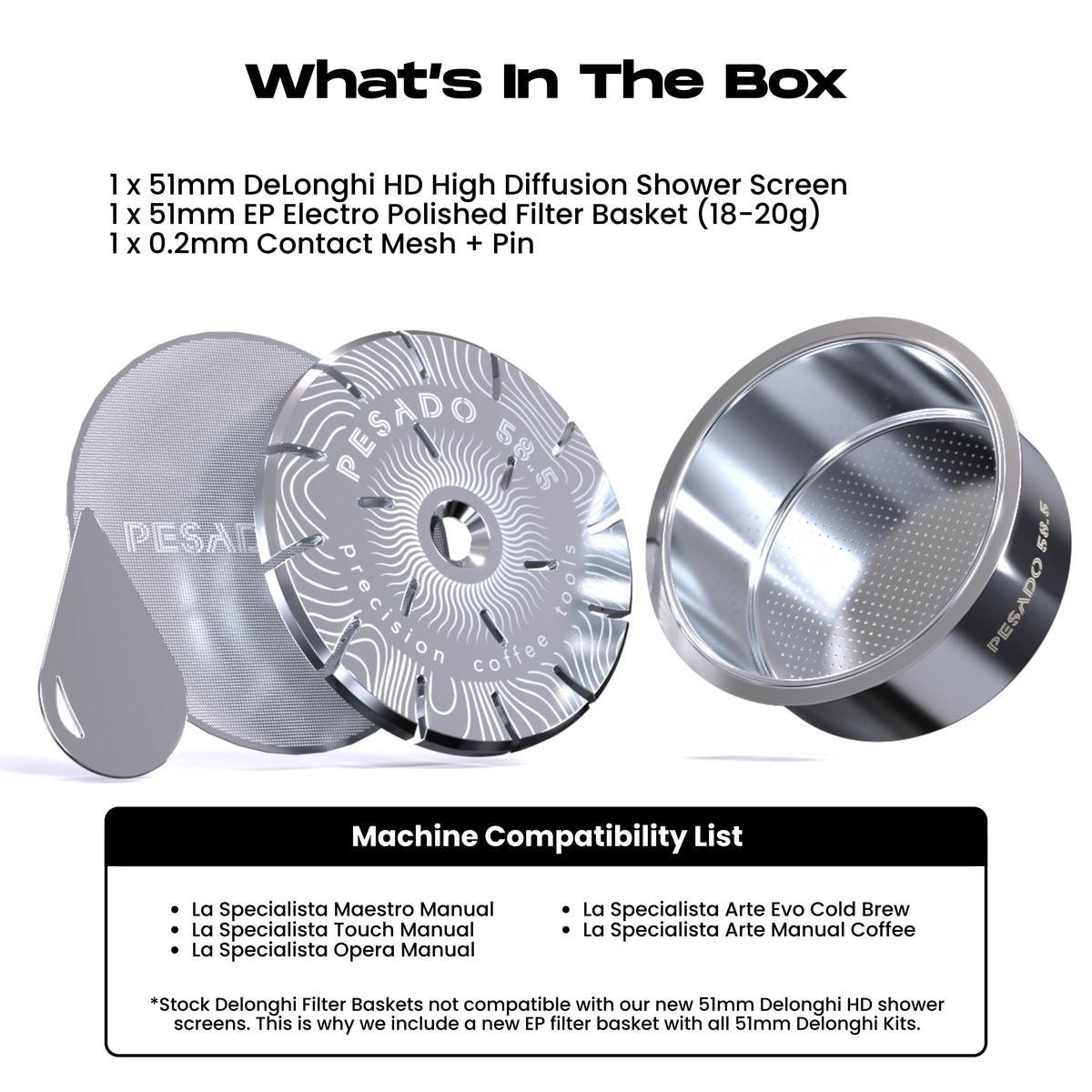 DeLonghi 51mm Extraction Kit