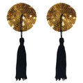 Heart Shaped Sequined Nipples Tassles - Assorted Colours
