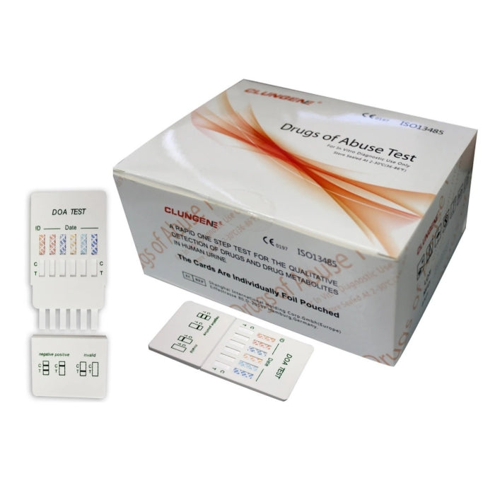 6-in-1 Multi-Drug Screen Test (AMP/MOP/MET/BZO/THC/COC)