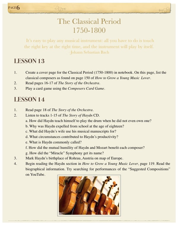 Classical Music Teacher Guide (Download)