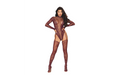 Dream Girl Teddy Bodystocking Burgundy/Cherry Lacquer O/S