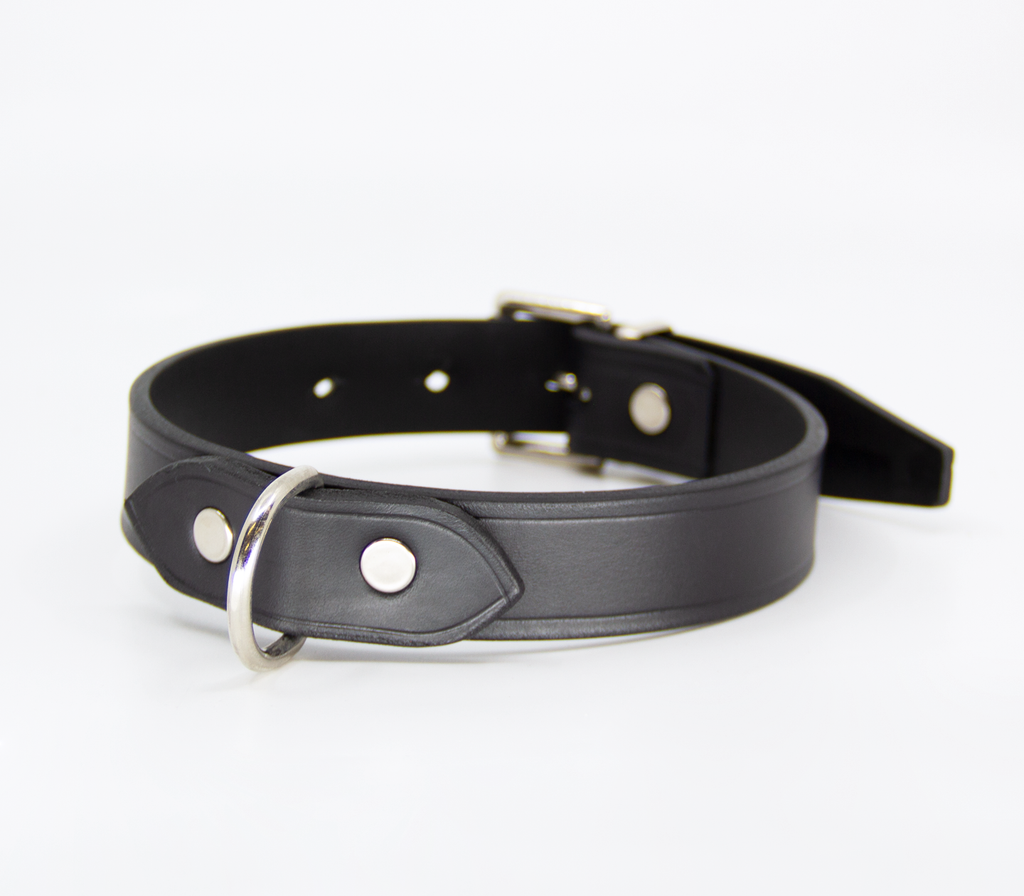 Love In Leather - Black Leather Collar